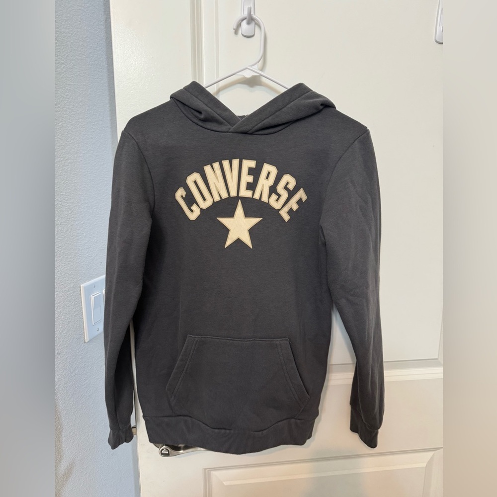 Converse Gray Hoodie size 12-13 years